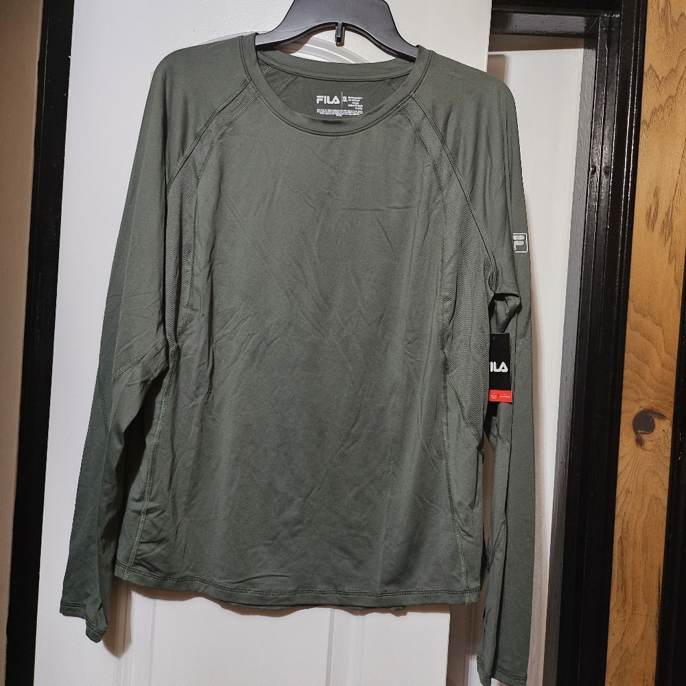 Fila Sports Women's Long Sleeve Tee with Moisture Wicking fabric